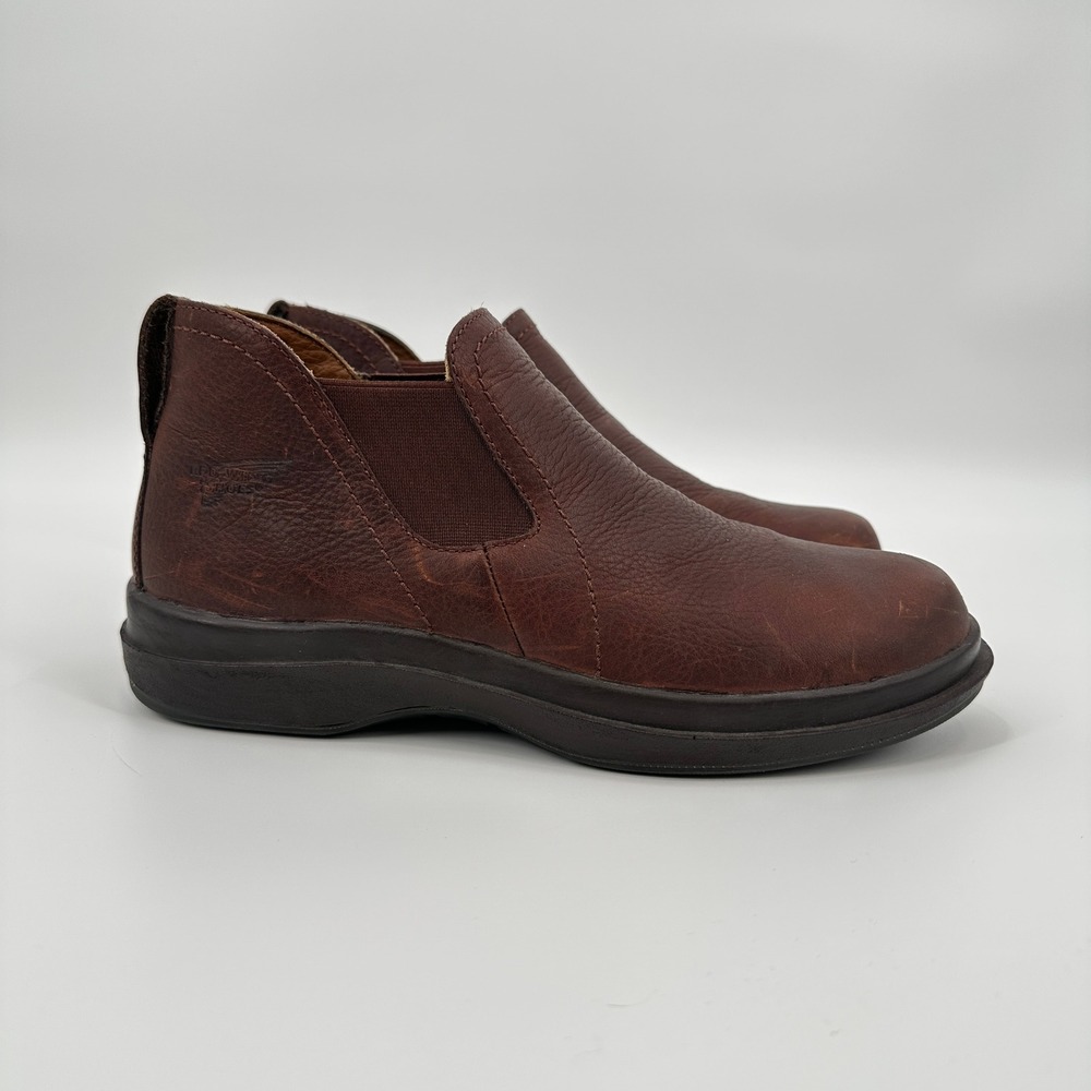 Red Wing Shoes 8602 Mens 8.5 EE Brown Leather Chelsea Slip On Ankle Boots